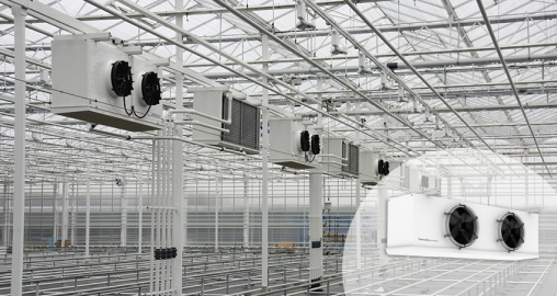 Thermokey - Green House - Bleiswijk - Holland - Orchids green house - 21 Brine Unit Coolers BHT250.310P6AS