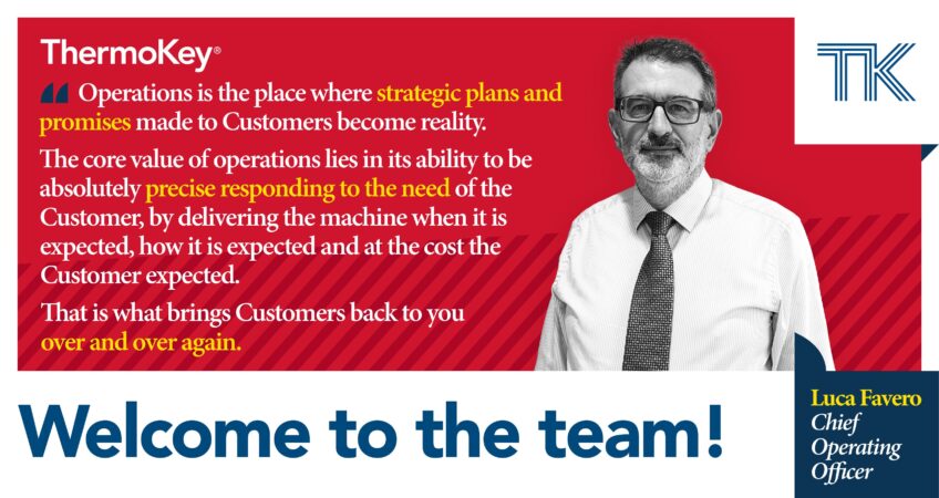 Luca Favero New Chief Operating Officer Thermokey